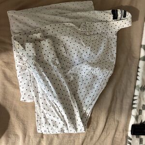 Banana Republic White and Red Dress Shirt